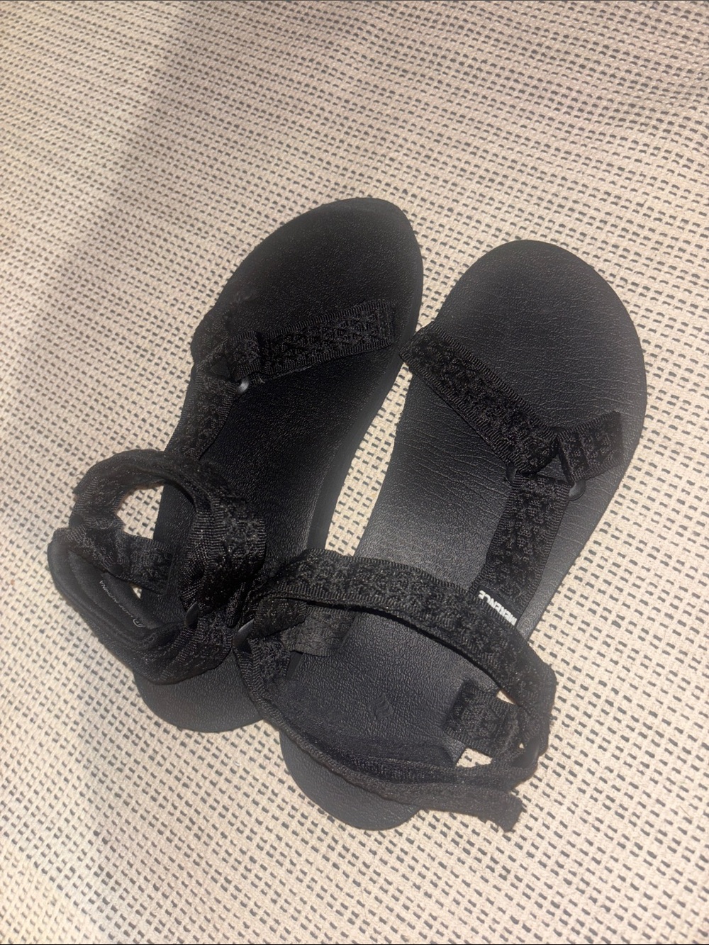 Black Strappy Sport Sandals